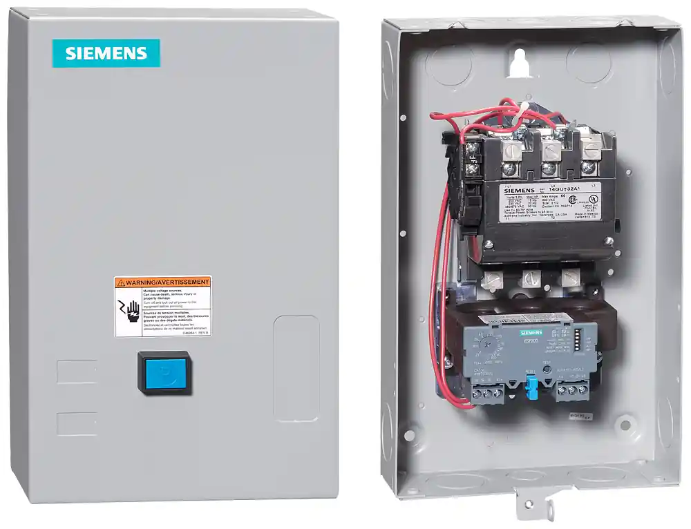 Siemens 14GUG32BA Motor Starter 240 VAC 25 to 100 Amp 15 Hp 3-Phase 3-Pole Size 2-1/2