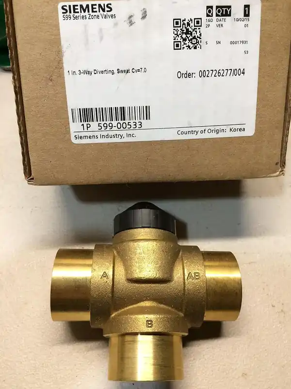 SIEMENS 599-00533 3W 1.0/7.0 SWT ZONE VALVE