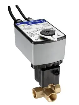 SK0400233-US20260702-105043-0 Johnson Controls VG1845AGH923AGB Three-Way Stainless Steel Trim Ball Valve - Image 1
