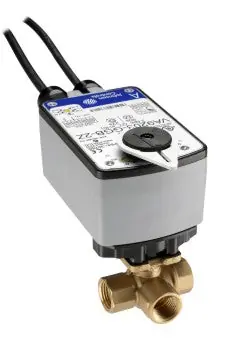 Johnson Controls VG1841AF+923AGB Three-Way Brass Ball Valve Pack of 1