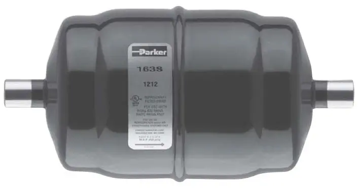 SK0400603-US20260702-105043-0 Parker Hannifin 450277-001 Liquid Line Filter Drier 650 PSI ODF Soldered for HVAC Systems - Image 1