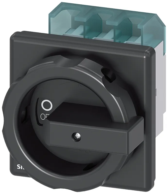 SK0401559-US20260702-105043-0 Siemens 3LD2504-0TK51 Main Switch Rotary Actuator 63A 3-Pole Black - Image 1