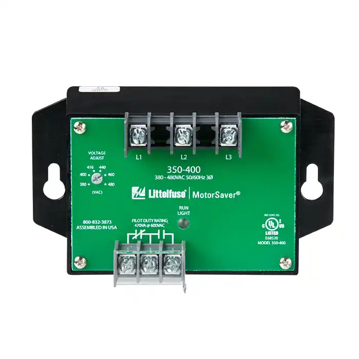 SK0401769-US20260702-105043-0 Littelfuse 350-400 3-Phase Voltage Monitor 380-480V with Restart and Trip Delay Features - Image 1
