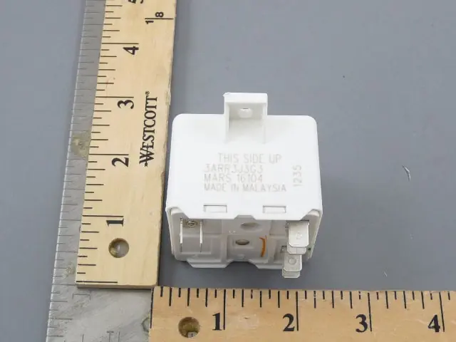 General Electric RVA8AS3L Start Relay 6 Terminal