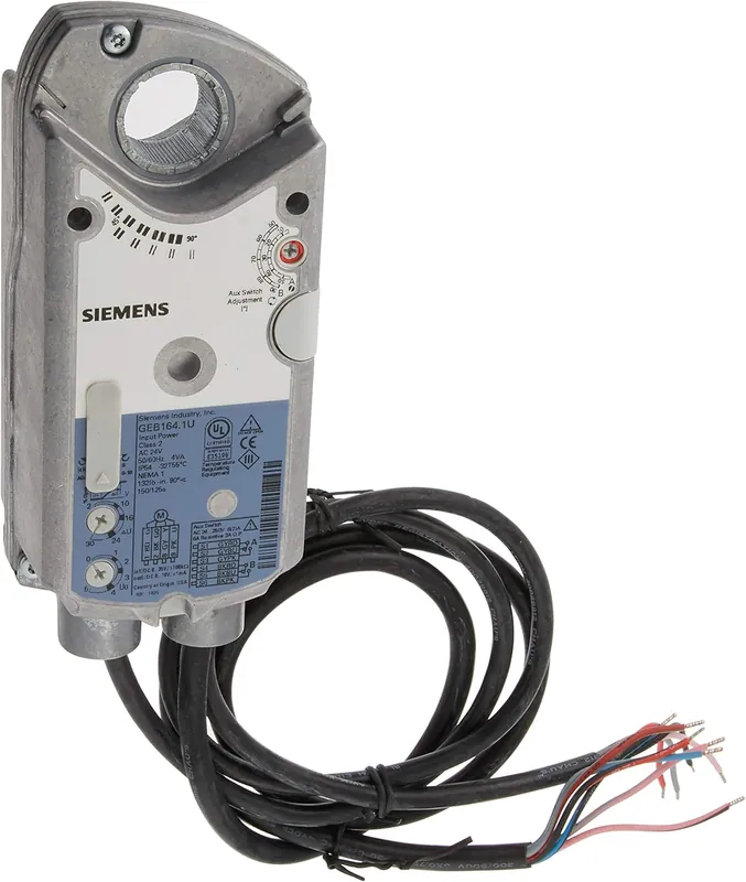 SK0403066-US20260702-105043-0 SIEMENS GEB164.1U MODULATING NON-SPRING RETURN DAMPER ACTUATOR 24V 132LBIN ADJUSTABLE - Image 1
