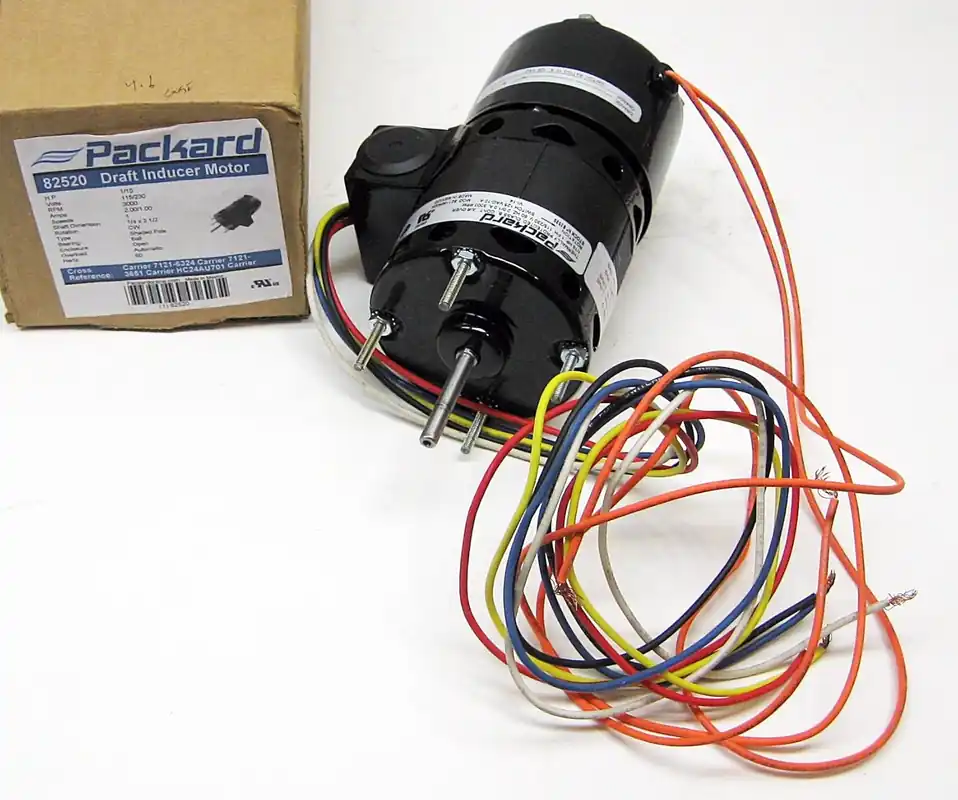 Packard 82520 Furnace Motor Centrifugal 115/230V 3000RPM HC24AU701 D456 7121-6324