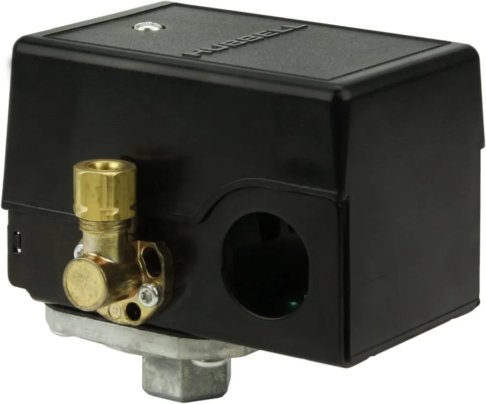 Hubbell 69JF7LY Pressure Switch 1 HP Single Port 95-125 psi