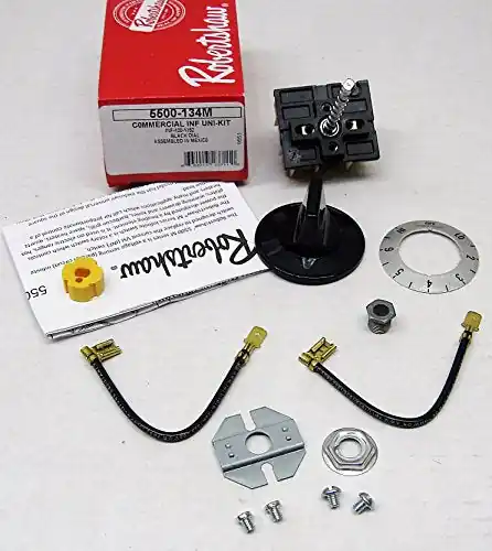 SK0406044-US20260702-105043-0 Robertshaw 5500-134M 120V Commercial Infinite Switch with Chrome Dial Pack 1 Replacement 5500-133 - Image 1