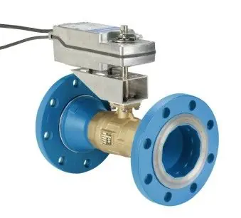 SK0406174-US20260702-105043-0 Johnson Controls VG12A5GU+92NBAA Model VG12A5GU Flanged Trim Ball Valve with Electric Actuator - Image 1
