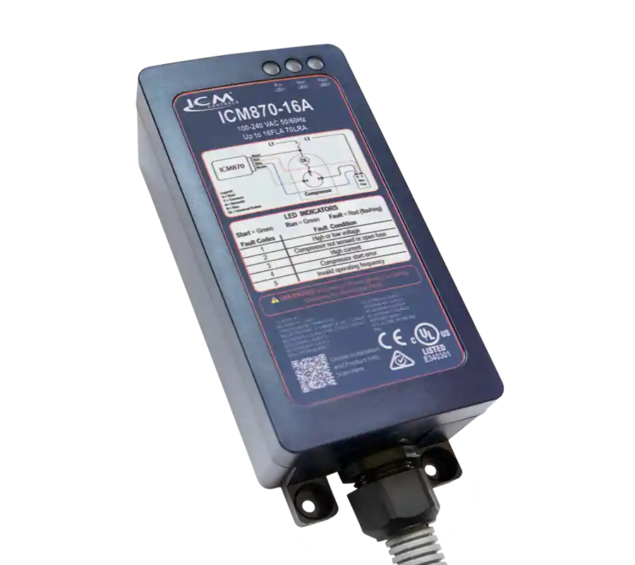 ICM Controls ICM870-16A Motor Soft Start Kit, 120-240V 16 Amp