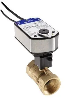 Johnson Controls VG1245EPH948GGA Two-Way Stainless Steel Trim NPT Ball Valve Electric Actuator