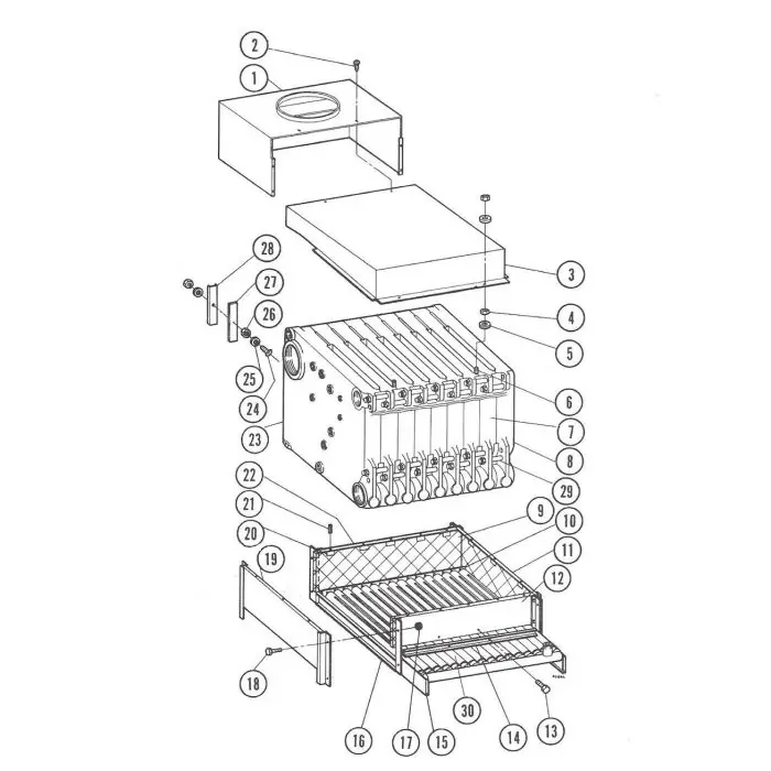 Weil-McLain 313-300-110 Intermediate Section for LGB Series Boilers