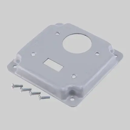 DiversiTech PI371 Blank Flat Square Cover Plate 4 Inch x 4 Inch Replacement MPN