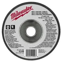 Milwaukee 49-94-6300 6 In. x .045 In. x 7/8 In. Cut-Off Wheel (Type 1)
