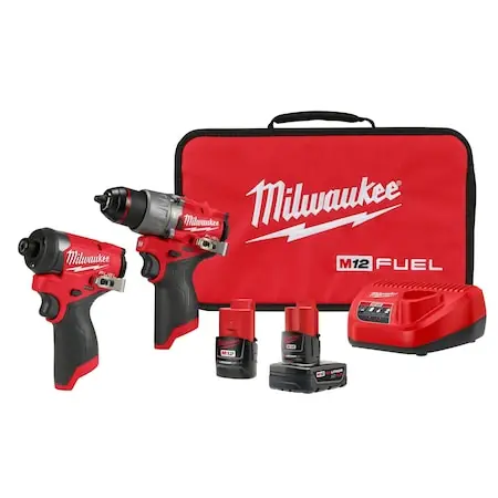 Milwaukee 3497-22 M12 FUEL 2-Tool Combo Kit - Cordless Drill and Impact Driver