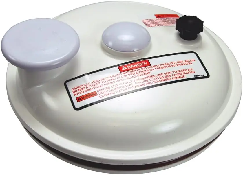 SK0410126-US20260702-105043-0 Pentair R172385D Complete Lid Assembly Replacement Pool and Spa High Capacity Automatic Feeder - Image 1