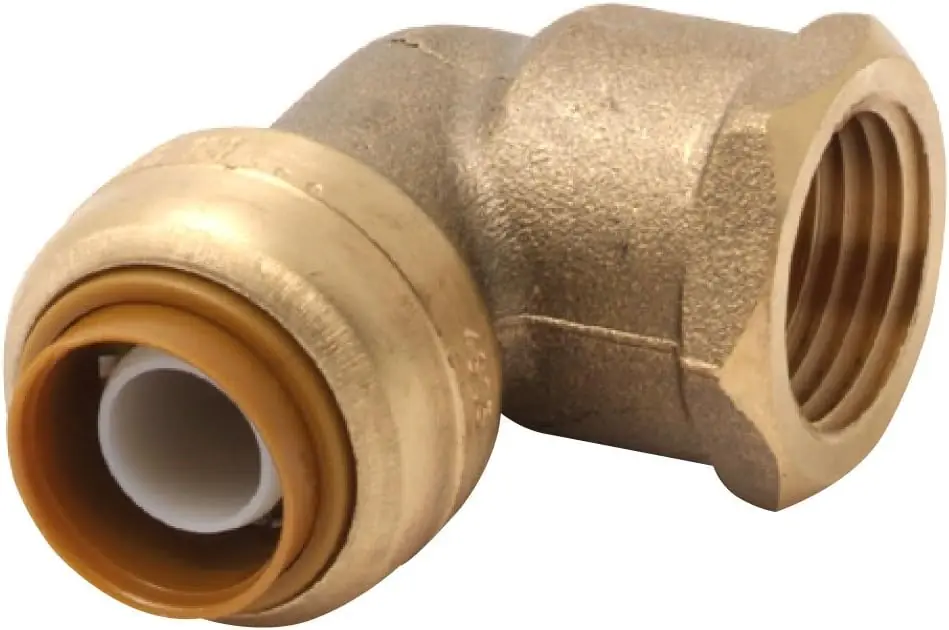 SK0411742-US20260702-105043-0 SharkBite U308LF Brass Push Female Adapter Elbow Coupling 90 Degree - Image 1