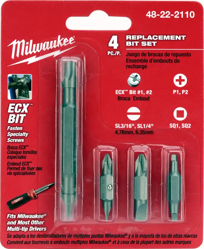 SK0412355-US20260702-105043-0 Milwaukee 48-22-2110 4-Piece Replacement Bit Set - Image 1