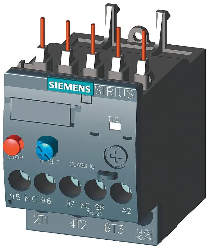 SK0413203-US20260702-105043-0 Siemens 3RU2116-1BB0 Overload Relay 1.4-2.0 Amp 690V 3-Pole Class 10 - Image 1