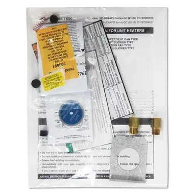 Reznor 1036536R Conversion Kit Natural Gas or Propane for UD 30/45