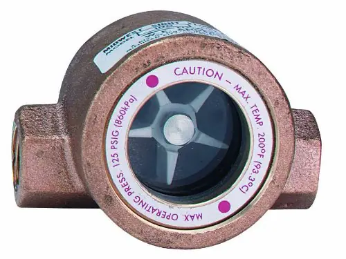 SK0414676-US20260702-105043-0 Dwyer SFI-100-1-1/2 Sight Flow Indicator Bronze Body ABS Impeller 1-1/2 NPT - Image 1
