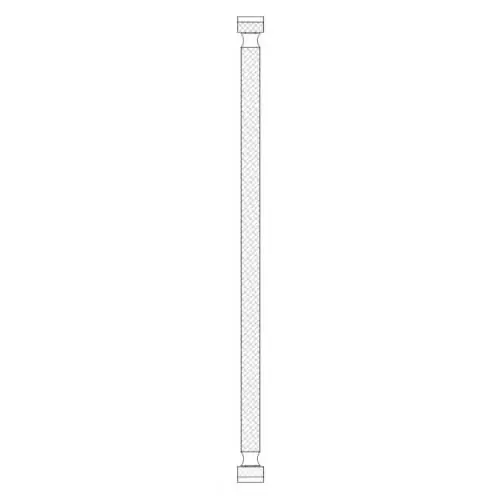 Acorn 2195-015-000 1/2 NPS x 15-3/4 Braided Stainless Steel Hose