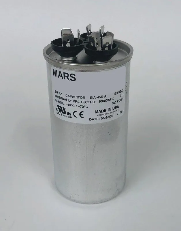 SK0415014-US20260702-105043-0 MARS 14291 USA 50/7.5 mfd 440/370V Dual Round Run Capacitor - Image 1