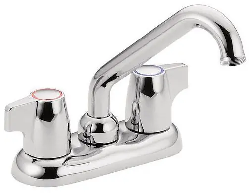 Moen 74998 Laundry Faucet 2-Handle Deck Mount 4 Inch Centerset