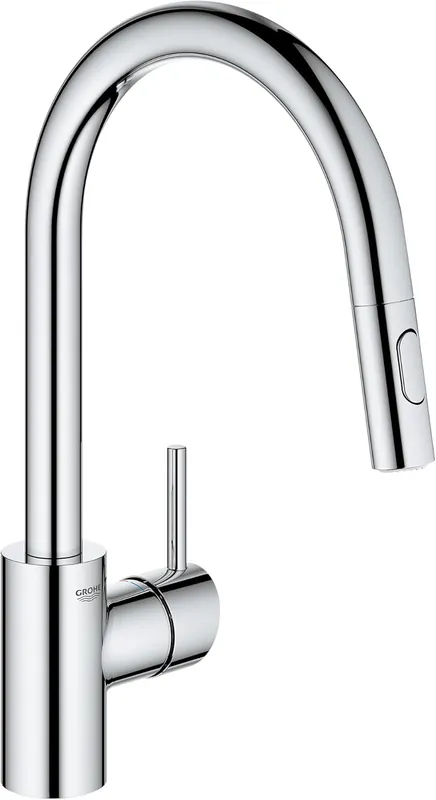 SK0415836-US20260702-105043-0 Grohe 32665003 Concetto Pull-Down Kitchen Faucet with Sprayer Chrome - Image 1