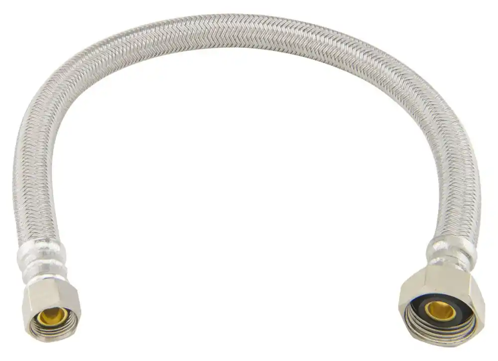 SK0415932-US20260702-105043-0 BrassCraft B1-30AF Faucet Water Supply Connector 3/8 x 1/2 Compression x FPT 30 Length - Image 1