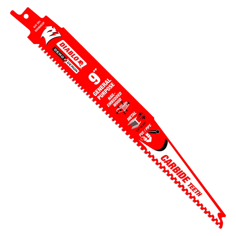 Diablo DS0909CGP10 9 in. Demo Demon Carbide General Purpose Recip (10-Pack)