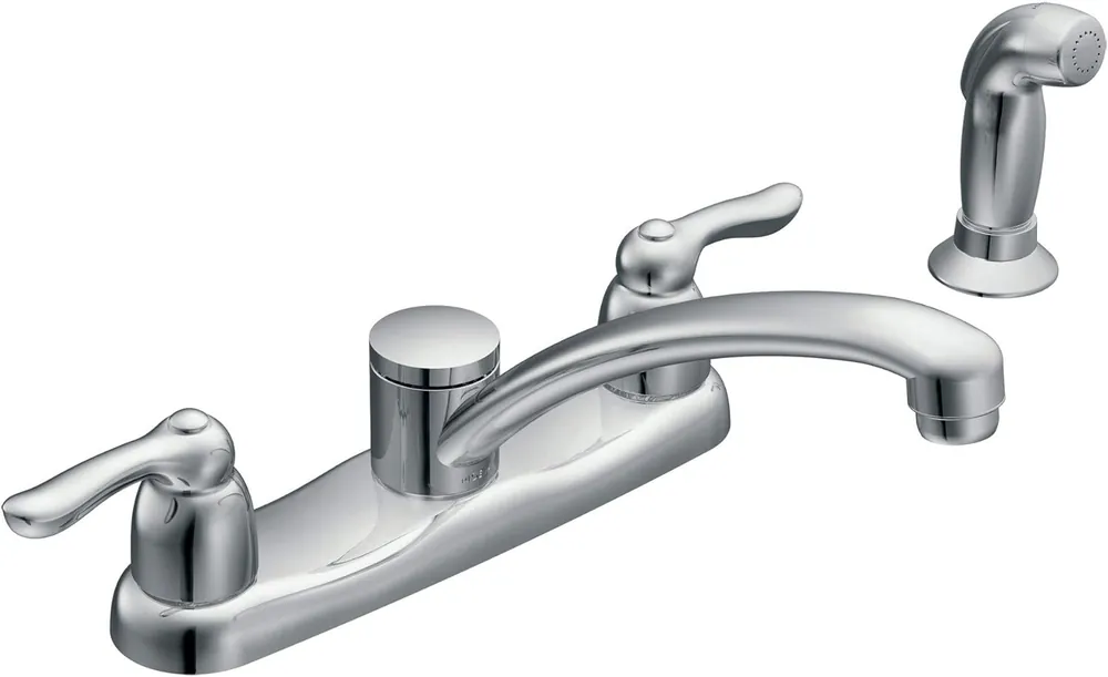 SK0416053-US20260702-105043-0 MOEN 7907 Chrome Two-Handle Kitchen Faucet 7907 - Image 1