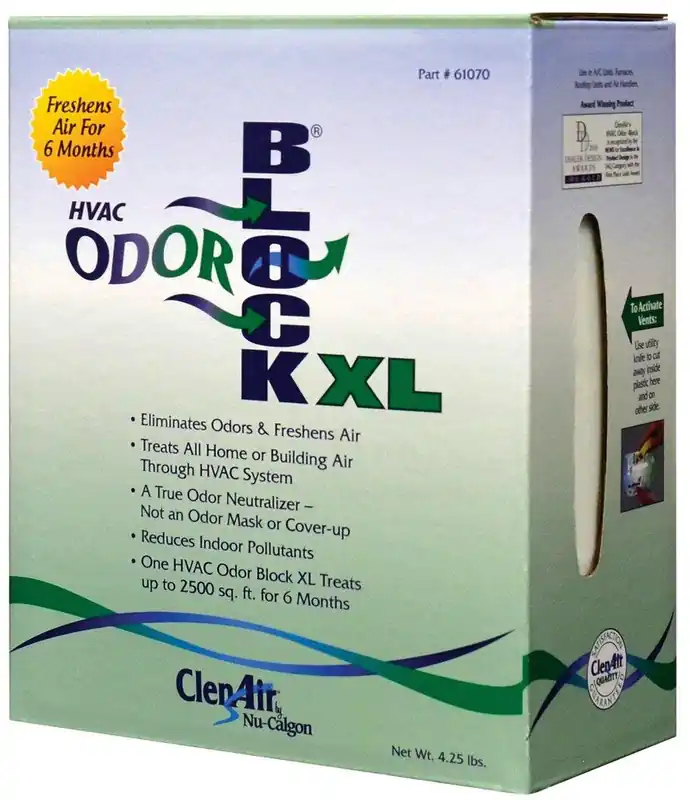 Nu-Calgon 61070 ClenAir HVAC Odor Block for A/C Units, Furnaces, Rooftop Units, Fan Coil Units and Air Handlers