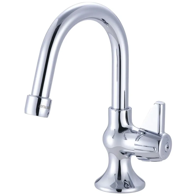 Central Brass 0281-AC Canopy Handle Gooseneck Rigid Spout 4-5/16 Polished Chrome