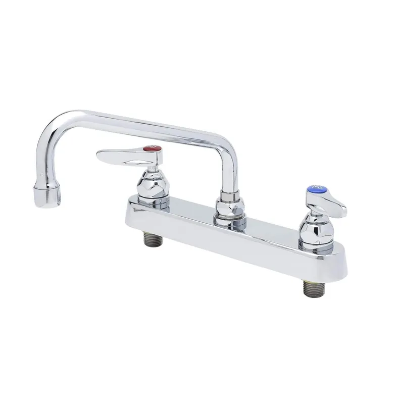 SK0416190-US20260702-105043-0 T&S Brass B-1121 Workboard Commercial Faucet Chrome 1.8 gpm 8 in Centers - Image 1