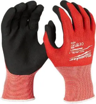 SK0416200-US20260702-105043-0 Milwaukee 48-22-8901 Cut Level 1 Dipped Gloves - Image 1