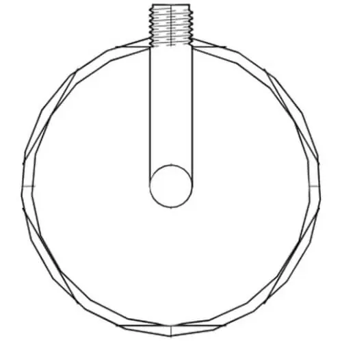 Acorn 2566-000-199 Diaphragm Retainer For Foot