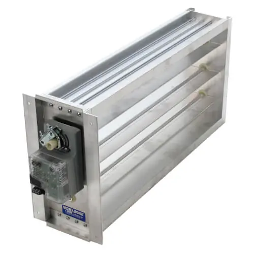 EWC Controls 22X10 ND Motorized Damper 24v LED Light Rectangular