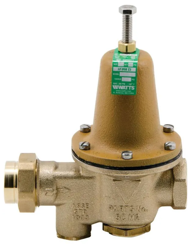 Watts 0009108 Series LFU5B-Z3 Pressure Reducing Valve 1/2 in. 50# 35 psi FNPT
