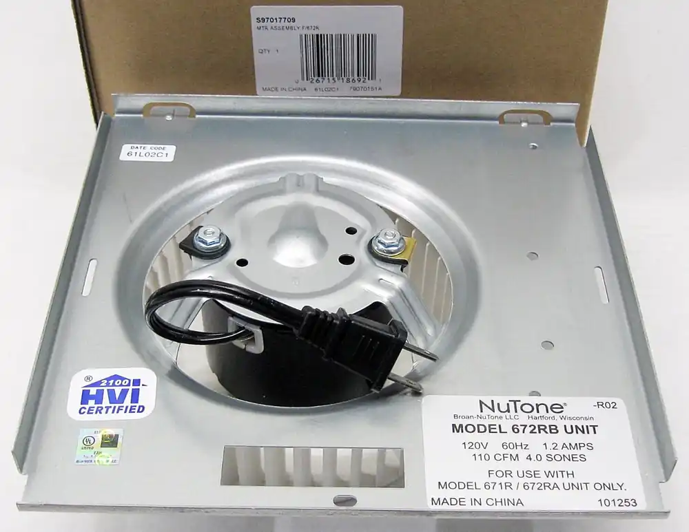 SK0419789-US20260702-105043-0 Broan-NuTone S97017709 Srv 672R Mtr Assy - Image 1