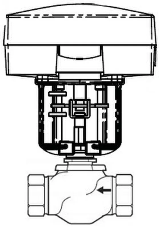 SK0420456-US20260702-105043-0 Schneider Electric VU-7213-674-4-2 2-Way Valve 24V - Image 1