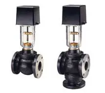 Johnson Controls VG2831UM+845C00 VG2000 Series Three-Way Mixing Pneumatic Flanged Globe Valve MP84 Series Actuator 50 sq in Effective Diaphragm Area 3 to 7 psig 80Cv