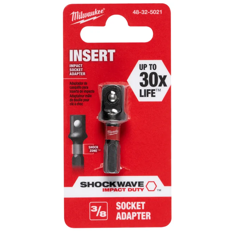 SK0421401-US20260702-105043-0 Milwaukee 48-32-5021 3/8 in. Socket Adapter - Image 1