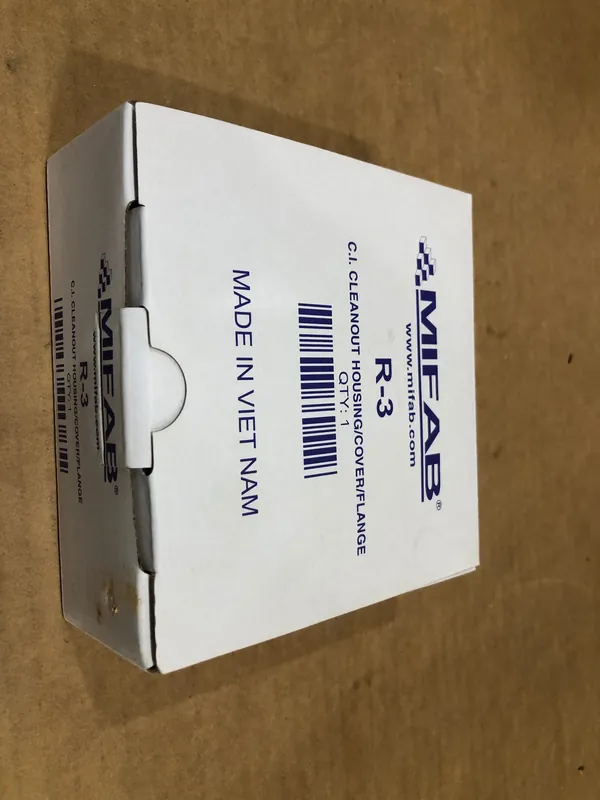 SK0421832-US20260702-105043-0 MIFAB R-3 Stainless Steel C.I. Cleanout Housing/Cover/Flange - Image 1