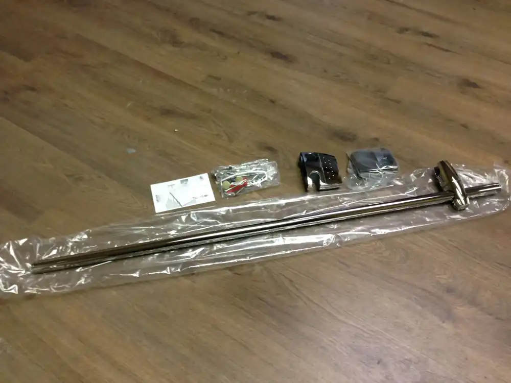 SK0421912-US20260702-105043-0 GROHE 28398BE0 Movario 36 Shower Bar Sterling - Image 1