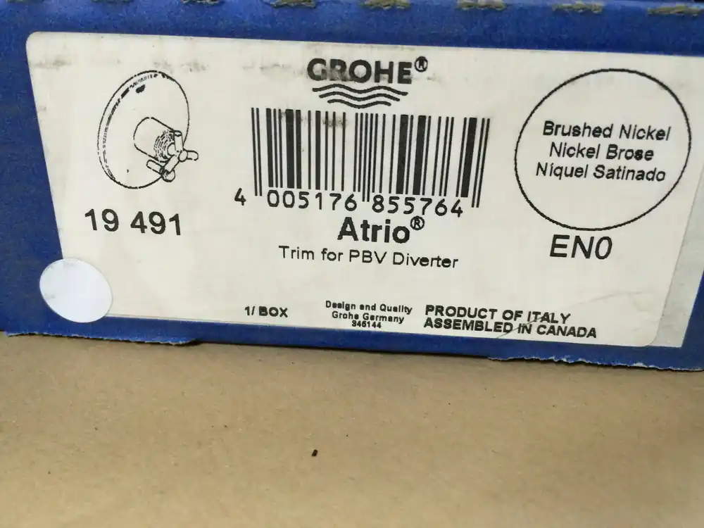 SK0422085-US20260702-105043-0 GROHE 19491EN0 Atrio Pressure Balance Diverter Valve Trim With Spoke Handle - Image 1