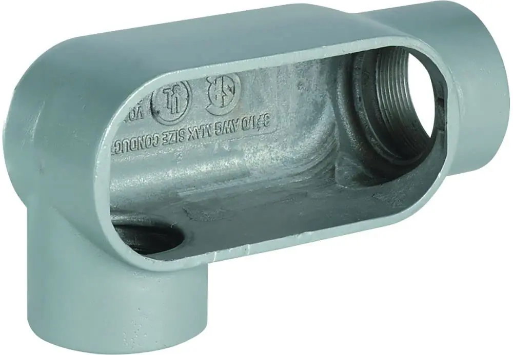 SK0422210-US20260702-105043-0 Killark LR27 conduit body Duraloy iron 3/4 in hub 7 cubic inch - Image 1