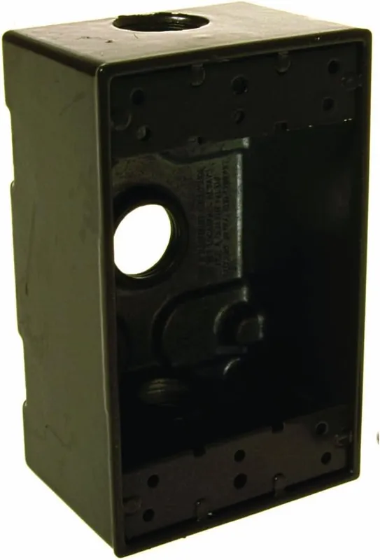 SK0422275-US20260702-105043-0 BELL 5320-2 Weatherproof Box, 1 Gang, 18.3 cu-in Capacity, Bronze - Image 1