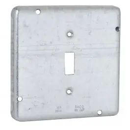 SK0422380-US20260702-105043-0 RACO 870RAC 4-11/16 Square Exposed Work Cover, 1 Toggle Switch - Image 1