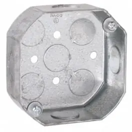 RACO 125 Octagon Metal Box, 4 Inch